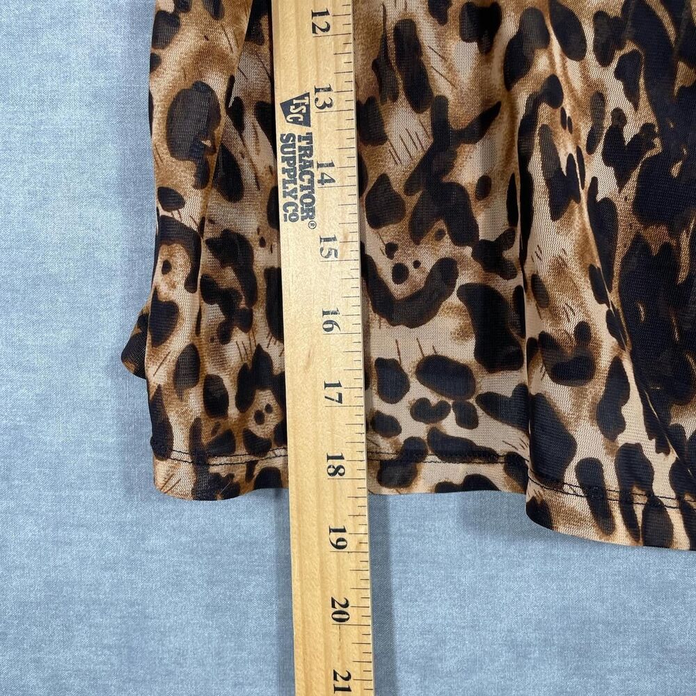 Leopard print lace cami top. - Picture 7 of 8
